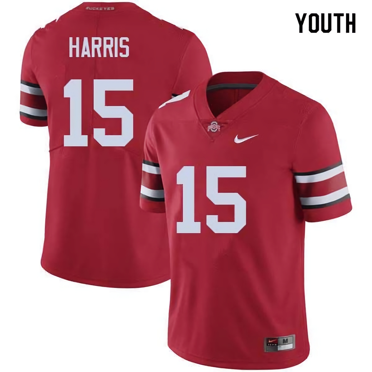 Jaylen Harris Ohio State Buckeyes Youth NCAA #15 Nike Red College Stitched Football Jersey AKK0356DB